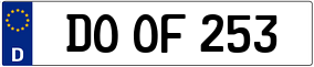 Trailer License Plate